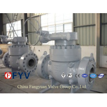 API 6D Cast Steel Top Entry Ball Valve with Gearbox